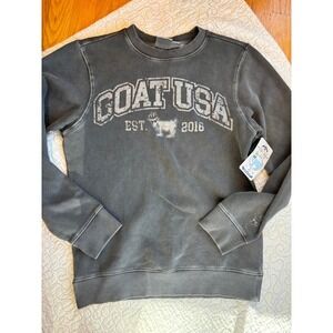 GOAT USA Crewneck Gray Sweatshirt Women X Small‎